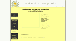 Desktop Screenshot of heal-anxiety-and-depression.com